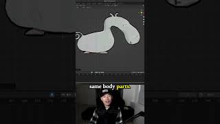 Whats my thought process for animations  making a game character in Blender  22 Billy Potamus [upl. by Yrrep]