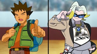 Pokemon Characters Battle Brock Vs Gordie Rock Pokemon Showdown [upl. by Scevo81]