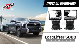 Air Lift Install 57383 20222024 Toyota Tundra 4WD  2WD  LoadLifter 5000 [upl. by Thorny]