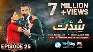 Shiddat Episode 25 Eng Sub Muneeb Butt  Anmol Baloch  Digitally Presented by PEL  29th Apr 2024 [upl. by Sall]