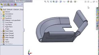 SolidWorks Sheet Metal Study 01 Sheet Metal Design 16 Hem [upl. by Arinayed997]