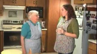 Grandma Voth makes zwiebach [upl. by Ahtelra]