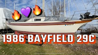 My New Bluewater Boat 1986 Bayfield 29C Tour [upl. by Neffets]