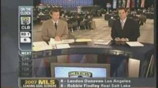 2008 MLS Superdraft 6th Pick Andy Iro Columbus Crew [upl. by Eneleahcim176]