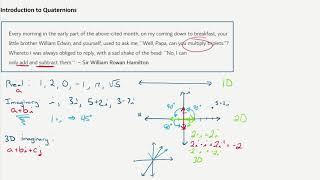 Introduction to Quaternions [upl. by Ablasor77]