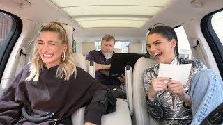 Carpool Karaoke The Series  Kendall Jenner amp Hailey Baldwin Take a Lie Detector Test [upl. by Gainer]