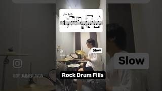 🥁Rock Drum Fills🥁 No3 Drum Tap rockdrummer rockdrumming metal hardrock drumtabs rock [upl. by Latea]