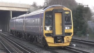 Trains At Millbrook Southampton Station  Monday 29th December 2014 [upl. by Nash694]