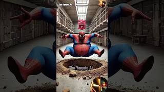 Breaking Out of Prison Spiderman Venom or Deadpool 🔥 Who’s the Best ❓shorts marvel [upl. by Airretnahs]