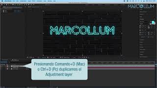 Tutorial Texto Neón editable After effects [upl. by Hagen746]