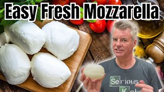 Make Fresh quotMozzarellaquot for 20 of the Cost  with Ingredients You Have in Your Pantry [upl. by Ariamo]