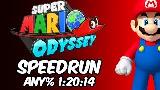 Super Mario Odyssey Speedrun  Any Beaten in 1 Hour and 20 minutes [upl. by Cozmo]