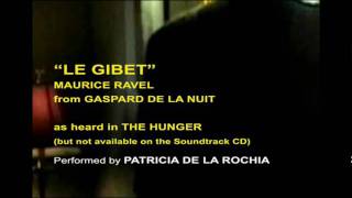 LE GIBET by M RAVEL from THE HUNGER 1982 [upl. by Ereveneug]