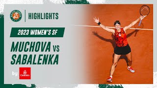 Muchova vs Sabalenka Semifinal Highlights  RolandGarros 2023 [upl. by Arika]