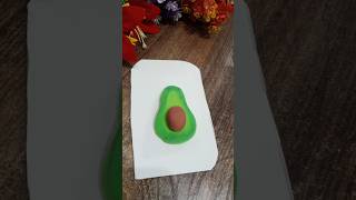 Avocado🥑🥑 making with super soft clay shortsfeed ytshorts craft viral [upl. by Migeon128]