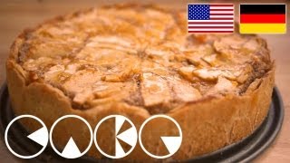 LECKERER APFELKUCHEN Rezept  YUMMY APPLE CAKE Recipe [upl. by Descombes]