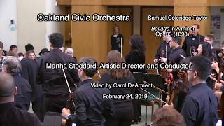 Oakland Civic Orchestra ColeridgeTaylor Ballade in A minor [upl. by Yrol]