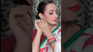 Durga Puja make uplook shorts shortvideo trending trendingshorts youtubeshorts youtubeshort [upl. by Ludovika]