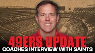 49ers update SF signs Isaac Alarcón Brian Griese and Klint Kubiak interview for Saints OC [upl. by Ynnij]