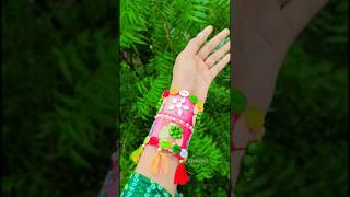 Navratri spacial jewelry making😍😱bracelet for navratri festivalshortsdiynavratritrending [upl. by Eerrehs186]