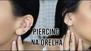 O QUE NÃO TE CONTAM SOBRE PIERCING NA ORELHA isatododia 11 [upl. by Ahsinnek]