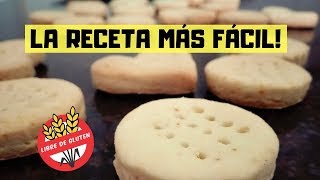 BIZCOCHITOS SIN GLUTEN con apenas 4 INGREDIENTES✅Receta FÁCIL sin TACC [upl. by Ecyla]