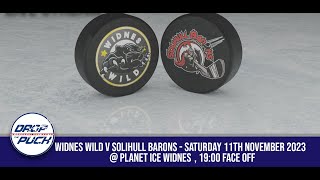 Widnes Wild take on Solihull Barons in the ENIHL Div 111123 [upl. by Zachery]