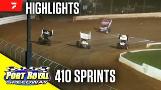 410 Sprints at Port Royal Speedway 6824  Highlights [upl. by Atined]