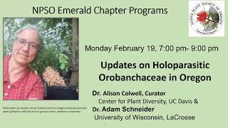 Updates on Holoparasitic Orobanchaceae in Oregon [upl. by Mall517]