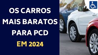 LISTA COMPLETA CARROS PCD 2024 COM TODAS ISENÇÕES [upl. by Athey]