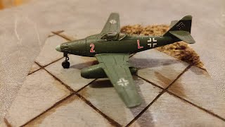 Making a DIORAMA WW2 Messerschmitt Me262 1144 scale from Trumpeter [upl. by Doggett]