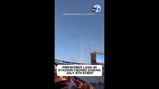 Scary Fireworks go into crowd at Utah 4th of July celebration [upl. by Aramoiz915]