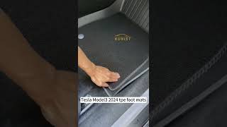 High Quality TPE Tesla Model 3 Floor Mat [upl. by Katee]