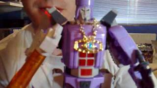 Transformers G1 GALVATRON  D62S  Purple Reissue Review and Comparison [upl. by Allenaj]