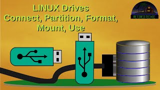 Linux Drives Connect Partition Format Mount and Use [upl. by Victorine]