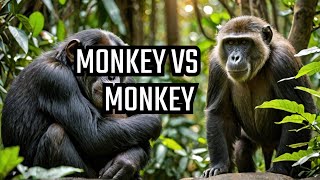 Chimpanzee vs Baboon The Epic Showdown [upl. by Lentha]