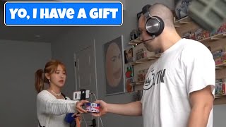 Mizkif gets a surprising gift from Jinny [upl. by Yesnnyl]