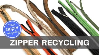 Zipper Recycling  How To Deconstruct Clothing for Cool ZIPPER UPCYCLING [upl. by Ryon]