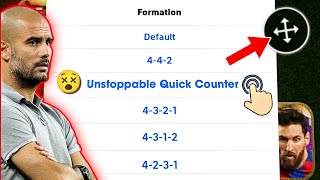 100 best custom Quick Counter formation in eFootball 2024 Mobile  🤩🔥 efootball best formations [upl. by Linnea195]