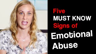 5 MUST KNOW SIGNS of EMOTIONAL ABUSE [upl. by Prunella]