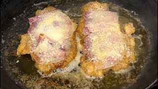 Cotoletta alla bolognese 😋🇮🇹 italianfoodlover italianrecipes foodie [upl. by Ahseat]