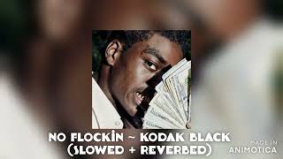 No Flockin  Kodak Black slowed  reverbed [upl. by Forta641]