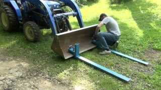 DIY Loader Forks for Your Tractor [upl. by Osicran]