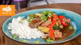 Beef Teriyaki met teriyaki woksaus van GoTan  Hoe Maak Ik [upl. by Burrows]