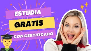 Los mejores CURSOS ONLINE GRATIS con CERTIFICADO 2024 [upl. by Whitcomb]