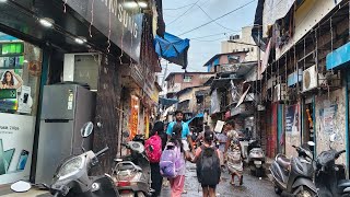 Worlds Largest slum Dharavi Mumbai Maharashtra India😃 Mumbai tour walk and drive [upl. by Bartolemo]