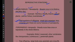 Ecology  REPRODUCTIVE STRATEGIES  SEMELPAROUS  ITEROPAROUS  Explanations with examples [upl. by Nobel]