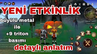 ROYALE ONLİNE  BÜYÜLÜ METAL İLE 9 A TRİTON BASTIK  BAL KABAĞI ETKİNLİĞİ  DETAYLI ANLATIM [upl. by Lore]