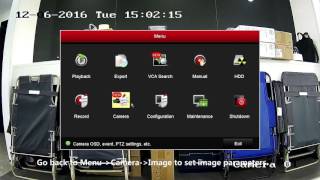 How to set video and image settings on a Hikvision DVR or NVR connected locally [upl. by Chrissa]