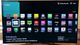 Samsung Argentina  Cómo descargar apps en un SmartTV H8000 [upl. by Aisile]